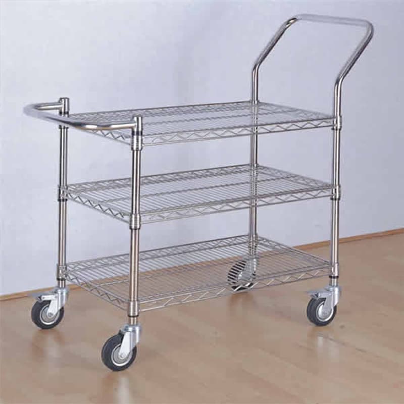 Industrial Cart Factory Speisewagen aus Edelstahl – Bild 3